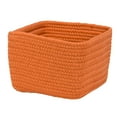 thumbnail image 1 of Colonial Mills Braided Craft Basket - Orange Zest 12"x12"x8", 1 of 5
