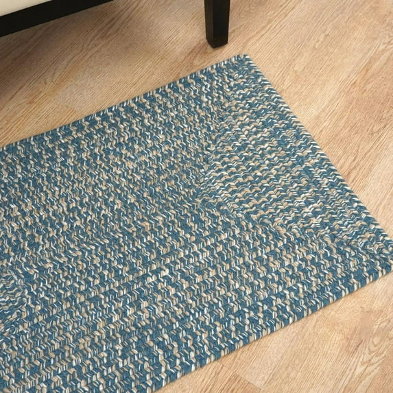 Colonial Mills Bridgeport Tweed Square - Oasis Blue 6x6 Rug