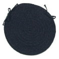 thumbnail image 1 of 12' Navy Blue Reversible Round Handcrafted Accent Area Rug, 1 of 5