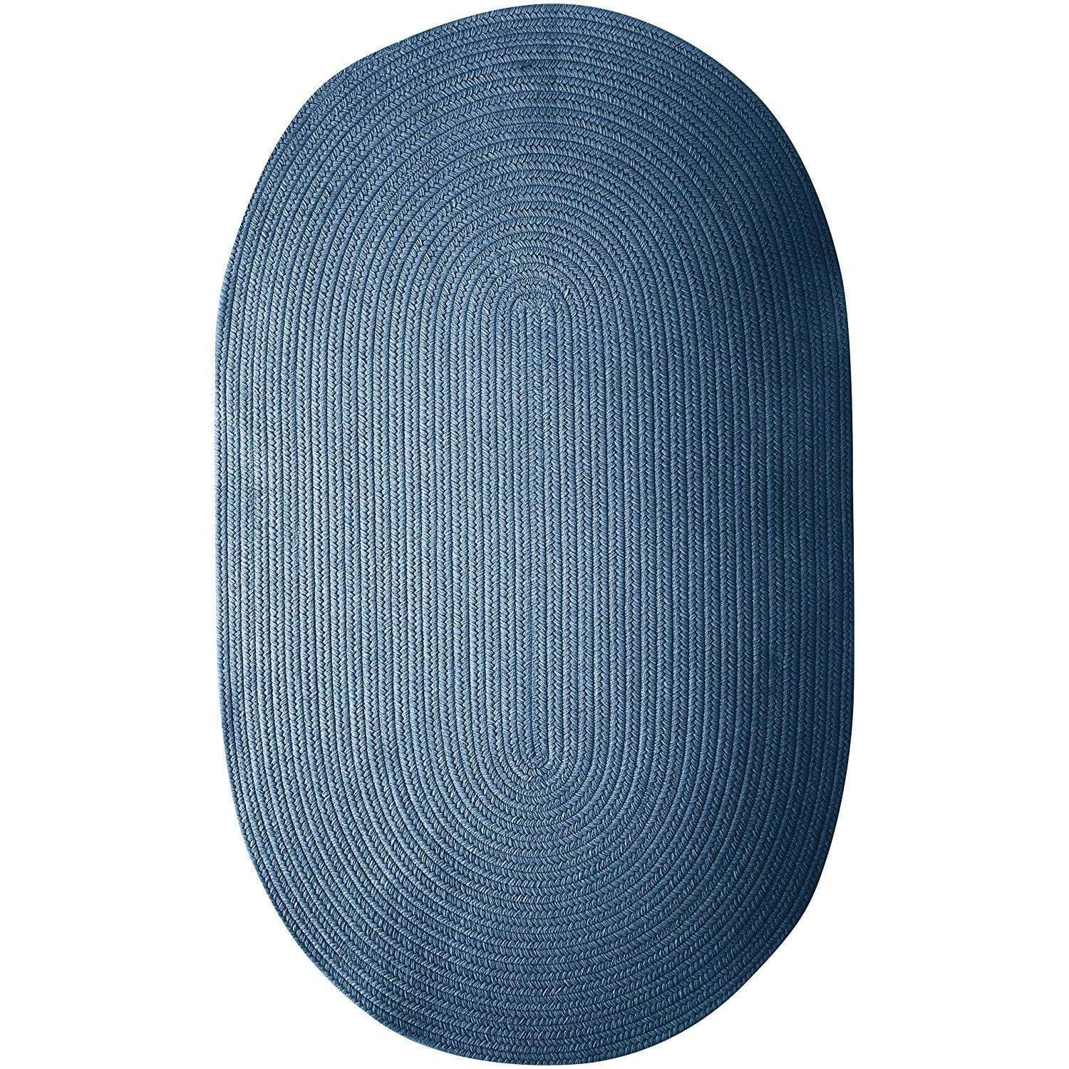 Colonial Mills Bristol Braided Blue Area Rugs 14"x17"