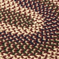 thumbnail image 1 of Colonial Mills 2' x 7' Beige and Red Oval Handmade Braided Area Throw Rug Runner, 1 of 3