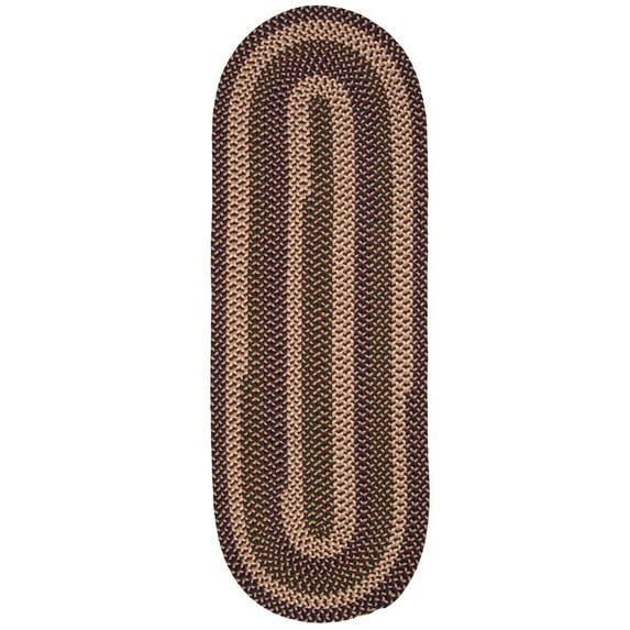 Colonial Mills Brook Farm Braided Red Area Rug 14"x14"x10"