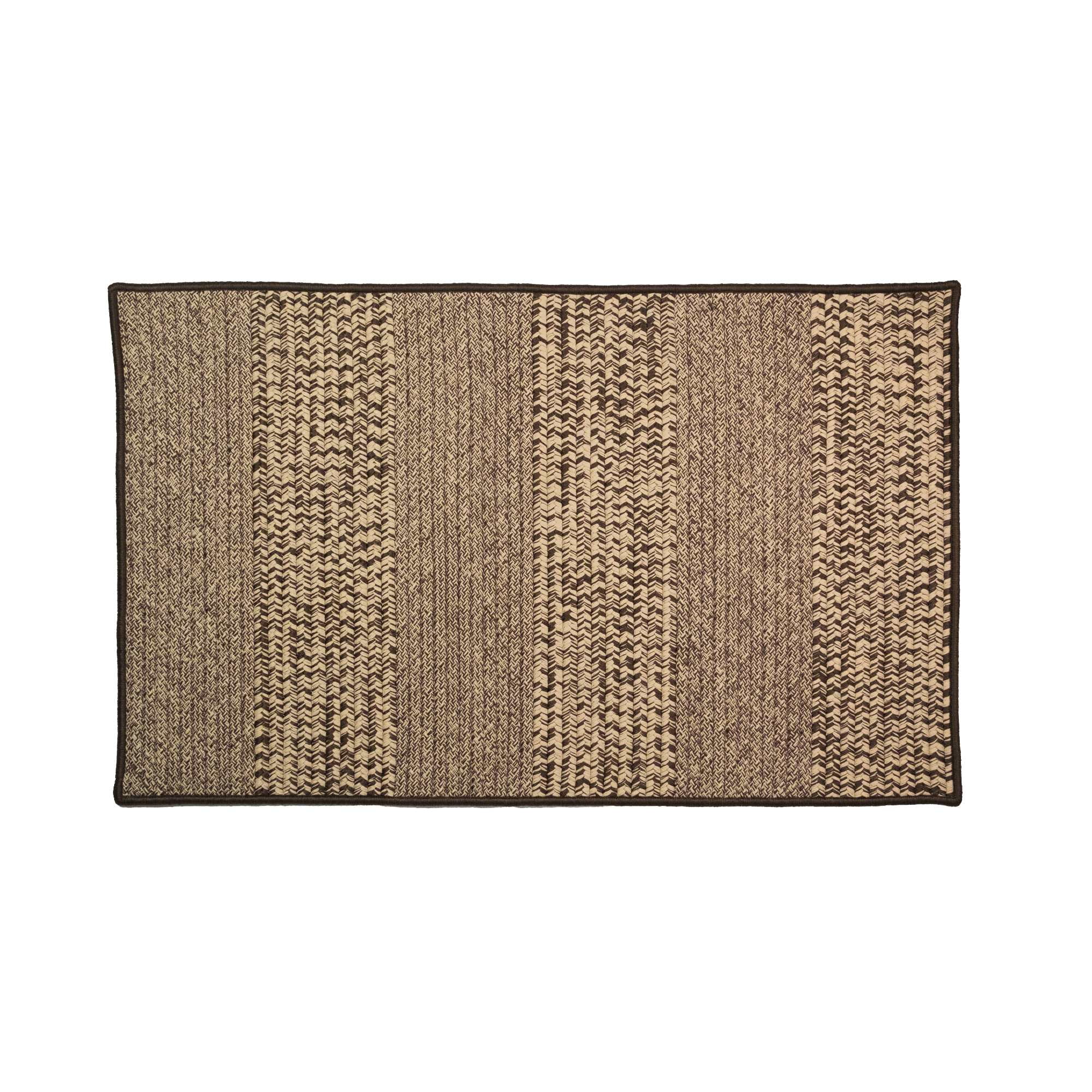 Colonial Mills Brown Handcrafted Rectangle Reversible Doormat 18