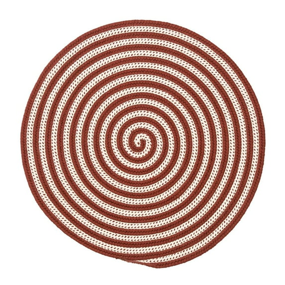 Colonial Mills Candy Cane Rugs - Red 55” x 55”