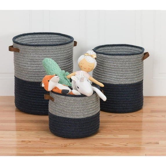 Colonial Mills Casa Mesa Basket - Navy 14"x14"x16"