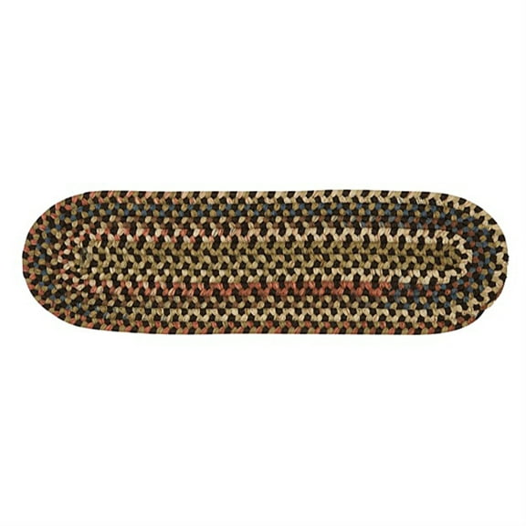 Colonial Mills Cedar Cove Braided Brown Area Rug 8"x28"