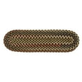 thumbnail image 1 of Colonial Mills 2' x 11' Dark Brown Reversible Oval Handcrafted Area Throw Rug, 1 of 3