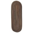 thumbnail image 1 of CV89R024X096 Cedar Cove - Dark Brown 2'x8' Rug, 65% Nylon/35% Polypropylene - Runner (Oval)., 1 of 2