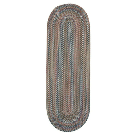 Cedar Cove Light Blue Rug - Rug Size: Oval Runner 2' x 12'