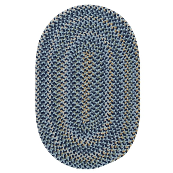 GE53R120X156 Charlesgate - Blue 10x13 Rug, 75% Polypropylene/25% Wool - Oval.