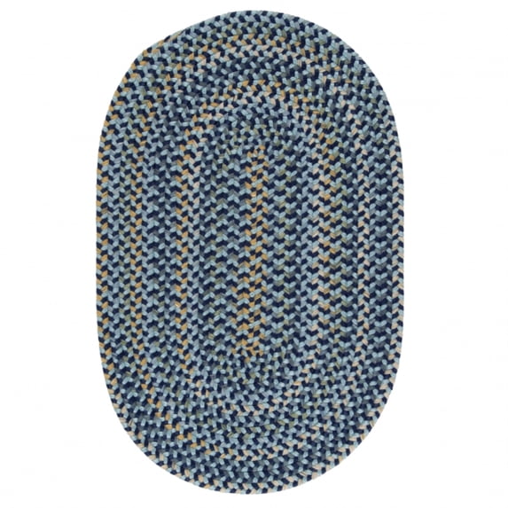 GE53R096X132 Charlesgate - Blue 8x11 Rug, 75% Polypropylene/25% Wool - Oval.
