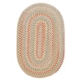 thumbnail image 1 of Colonial Mills 11' x 14' Brown and Red All Purpose Handcrafted Reversible Oval Area Throw Rug, 1 of 2