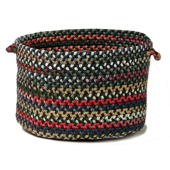 CK97A014X010 Chestnut Knoll - Saddle Brown 14"x14"x10" Basket, 65% Nylon/35% Polypropylene - Round.