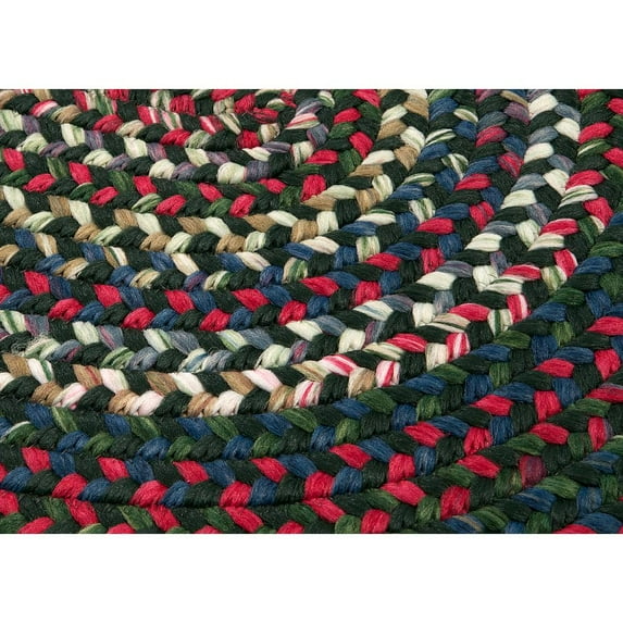 CK67R060X084 Chestnut Knoll - Thyme Green 5x7 Rug, 65% Nylon/35% Polypropylene - Oval.