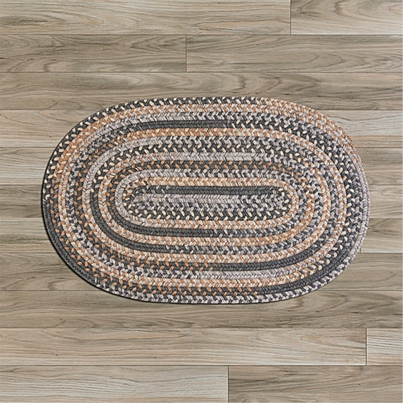 OH98R024X084 Oak Harbour - Graphite 2'x7' Rug, 100% Wool - Runner (Oval).