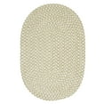 thumbnail image 1 of Colonial Mills 2' x 10' Sage Green and White Reversible Oval Braided Area Throw Rug, 1 of 3