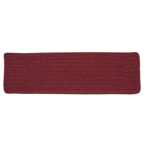 Colonial Mills Courtyard Braided Red Area Rug 8"x28"