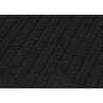thumbnail image 1 of 2' x 7' Black Rectangular Handmade Braided Area Throw Rug Runner, 1 of 2