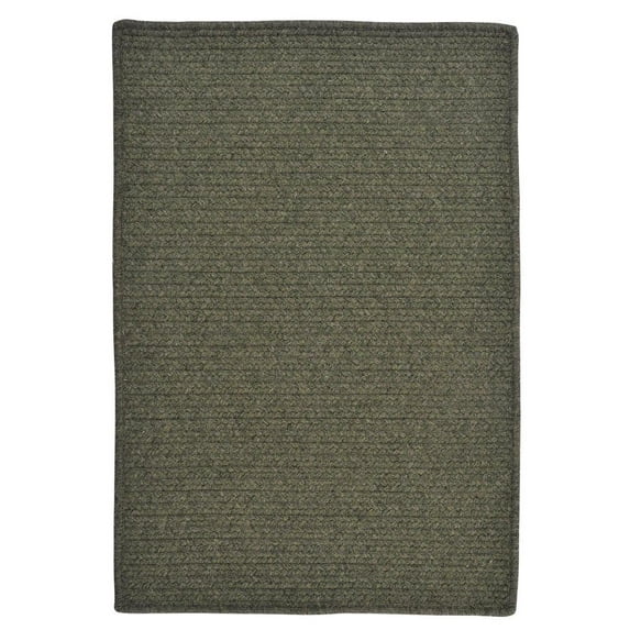 Colonial Mills Courtyard Braided Green Area Rug 2x12