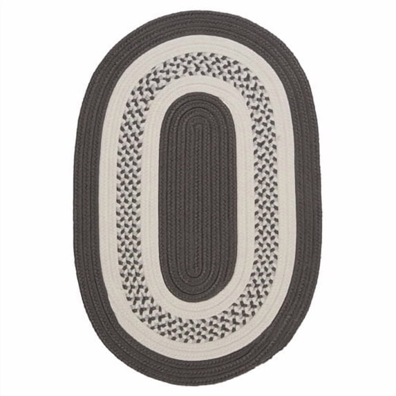 NT11R024X072 Crescent - Gray 2'x6' Rug, 100% Polypropylene - Runner (Oval).