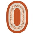 thumbnail image 1 of NT21R048X072 Crescent - Orange 4'x6' Rug, 100% Polypropylene - Oval., 1 of 11