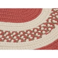thumbnail image 1 of Colonial Mills 5' x 7' Red and White Reversible Oval Handcrafted Accent Area Rug, 1 of 2