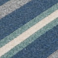 thumbnail image 1 of Colonial Mills 2' x 8' Blue and Gray Striped Handmade Reversible Rectangular Rug Runner, 1 of 2