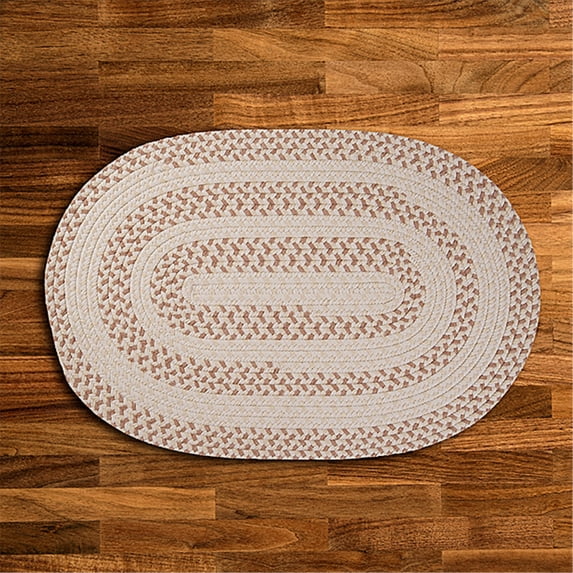EM89R060X096 Elmwood - Evergold 5'x8' Rug, 90% Polypropylene/10% Wool - Oval.