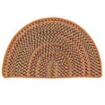 thumbnail image 1 of Colonial Mills Farmhouse Braided Machine Washable Hearth Rug Rust 2'7" x 3'10" Slice, 1 of 5