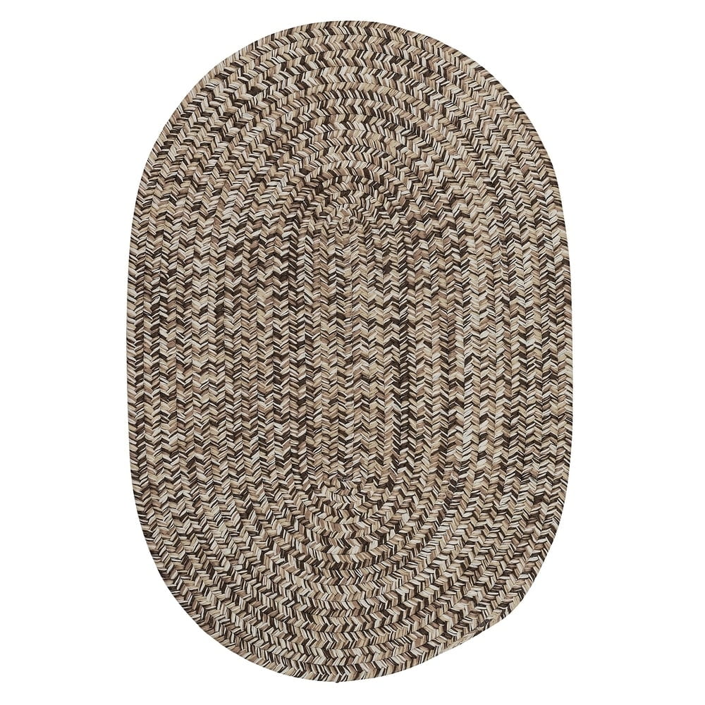 Colonial Mills Farmstand Rustic Braided Tweed Oval Area Rug Natural 2