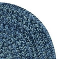 thumbnail image 1 of Colonial Mills 6' x 9' Navy Blue Handcrafted Reversible Oval Outdoor Area Throw Rug Corner Sample, 1 of 2