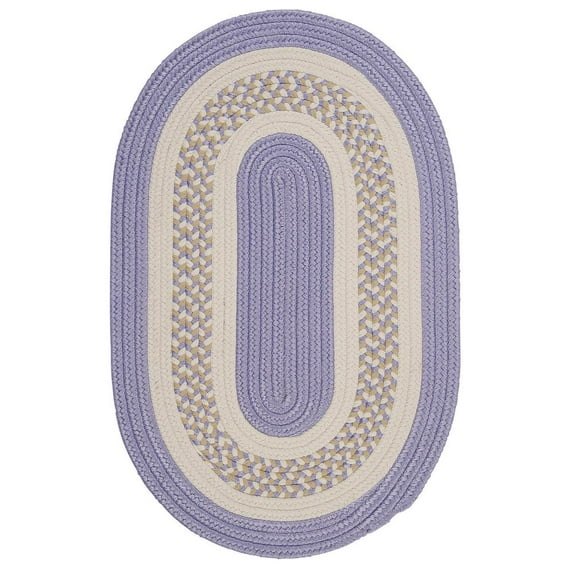 FB11R024X120 Flowers Bay - Amethyst 2'x10' Rug, 100% Polypropylene - Runner (Oval).