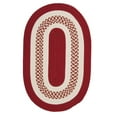 thumbnail image 1 of FB71R024X048 Flowers Bay - Red 2'x4' Rug, 100% Polypropylene - Oval., 1 of 2