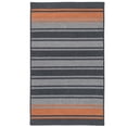 thumbnail image 1 of FZ29R108X144S Frazada Stripe - Charcoal & Orange 9'x12' Rug, 70% Polypropylene/20% Wool/10% Acrylic - Rectangle., 1 of 3