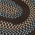 thumbnail image 1 of Colonial Mills 6' x 9' Brown And Blue Oval Handmade Braided Area Throw Rug, 1 of 2