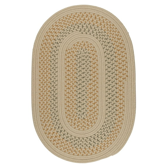 GT90R060X084 Georgetown - Beige 5'x7' Rug, 100% Polypropylene - Oval.