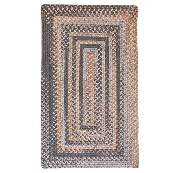 Colonial Mills Gloucester 100-percent Wool Braided Area Rug Graphite 10x10 Wool 10' Square