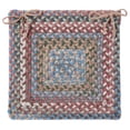 thumbnail image 1 of Colonial Mills Set of 4 Pink, Blue and Brown Braided Chair Pad 15", 1 of 2