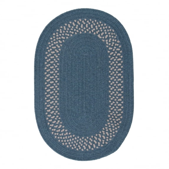 GN10R024X132 Grano - Blue 2x11 Rug, 75% Polypropylene/ 25% Wool - Runner (Oval).