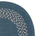 thumbnail image 1 of Colonial Mills 5' x 5' Blue All Purpose Handmade Reversible Round Mudroom Area Throw Rug, 1 of 2