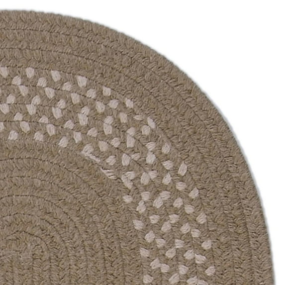 GN60R084X108 Grano - Mocha 7x9 Rug, 75% Polypropylene/ 25% Wool - Oval.