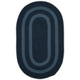 thumbnail image 1 of Colonial Mills 2' x 10' Navy Blue Oval Modern Braided Area Throw Rug, 1 of 3