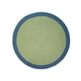 thumbnail image 1 of Colonial Mills Green and Blue Handcrafted Reversible Bordered Round Door Mat 45" x 45", 1 of 1