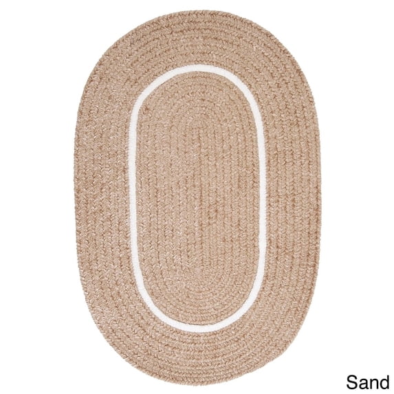 Colonial Mills Haven Braided Reversible Oval Rug Sand 8' x 10' Oval 8' x 10' Blue