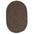 thumbnail image 1 of Colonial Mills 2' x 8' Brown Solid Hand Braided Oval Rug Runner, 1 of 3