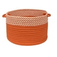 thumbnail image 1 of OD21A024X014 Houndstooth Dipped Basket - Orange 24"x24"x14" Basket, 100% Polypropylene - Round., 1 of 5