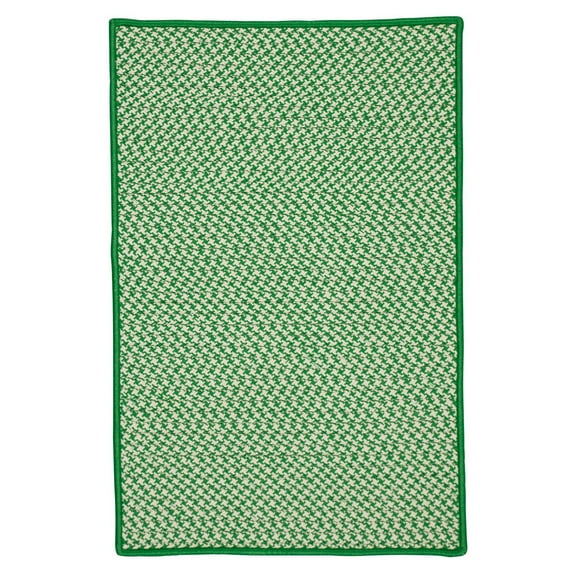 Outdoor Houndstooth Tweed - Grass 2'x6'