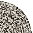 thumbnail image 1 of Colonial Mills 8' x 11' Brown and White Handcrafted Reversible Oval Outdoor Area Throw Rug, 1 of 2