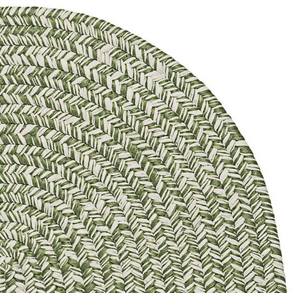 HW23R024X132 Howell Tweed - Green 2x11 Rug, 100% Polypropylene - Runner (Oval).