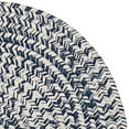 thumbnail image 1 of Colonial Mills 7' x 9' White and Blue All Purpose Tweed Handcrafted Reversible Oval Area Throw Rug, 1 of 2
